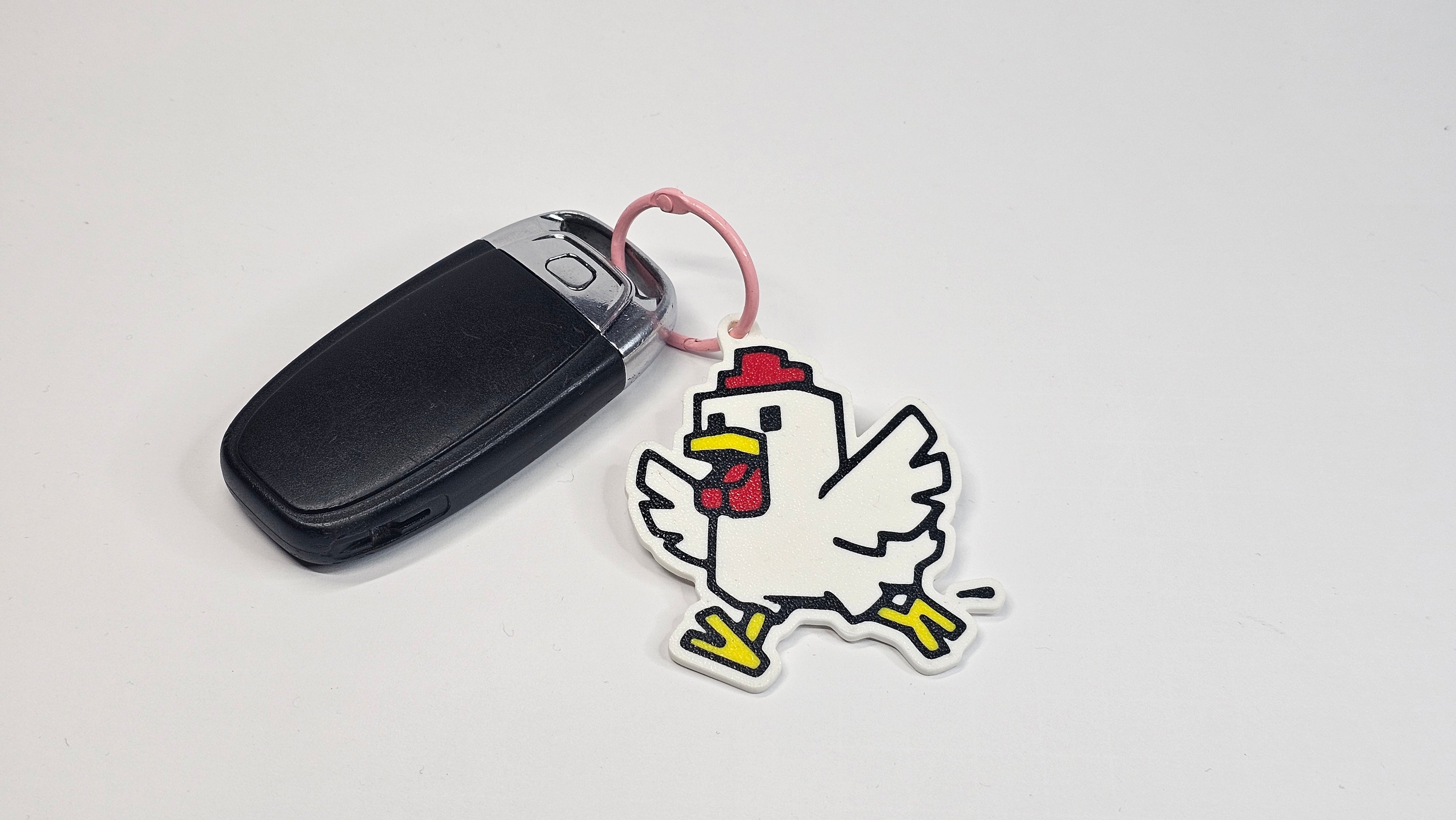 Schlüsselanhänger Huhn