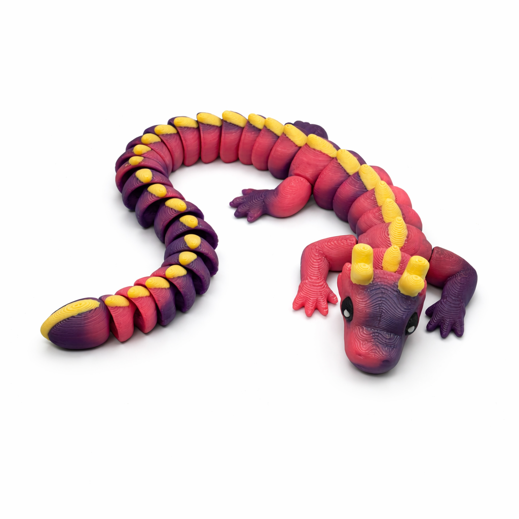 Farbwechsel Drache | Violett zu Rot